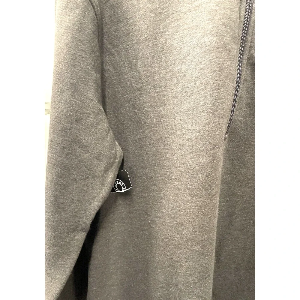 Urban Frontier Mens Size XXL Nwt 1/4 Zip Gray Long Sleeved Sweatshirt Pockets - Picture 3 of 8